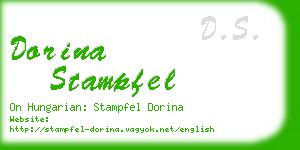 dorina stampfel business card